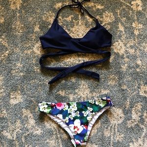Swim set with wrap top & cheeky bottoms